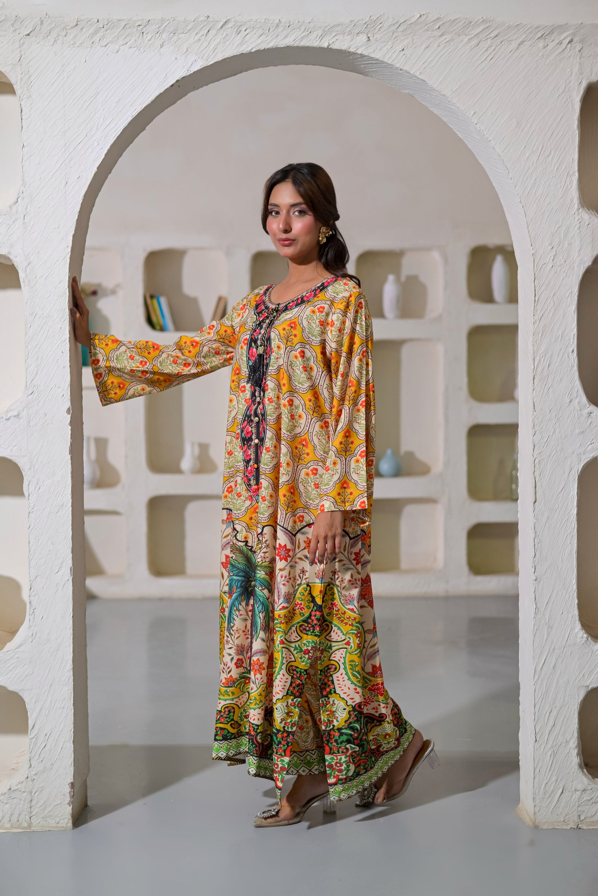 Poshkari Luxury Blended Raw Silk Embroidered 2Pc Stitched Suit