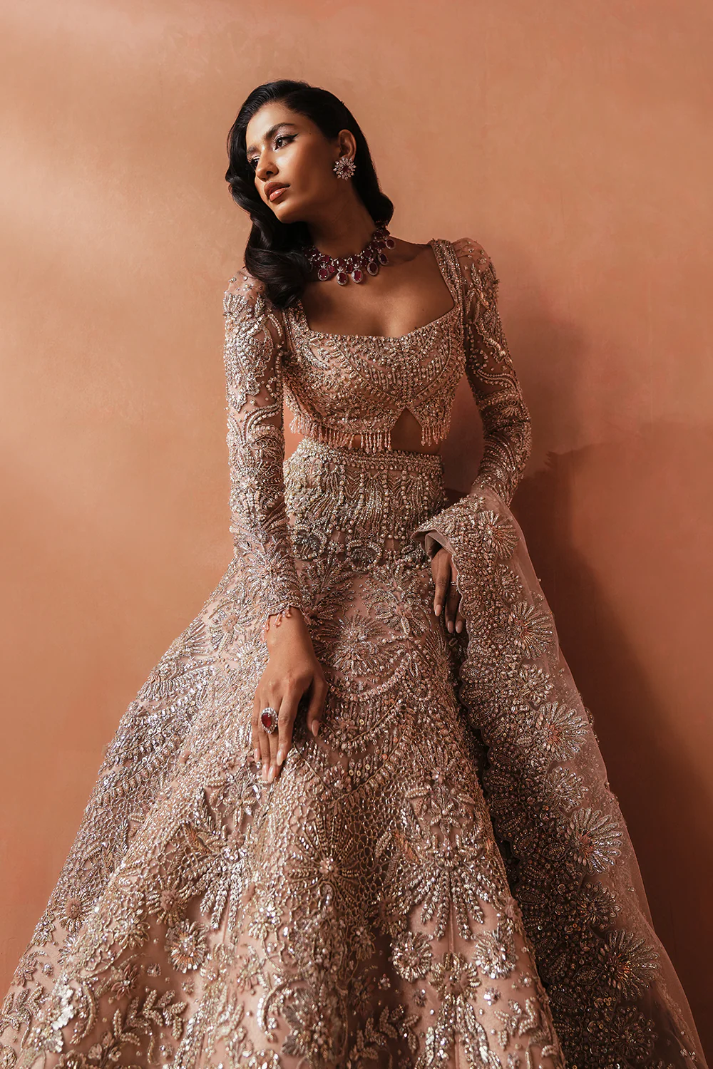 Soraya Catherine 01 Luxury Net Hand Emblishment Unstitched Collection