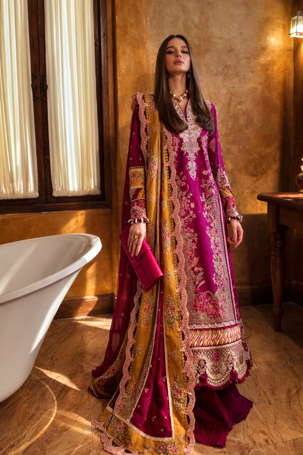 Ilana by Republic Embroidered Lawn Unstitched 3Pc Suit D6 - A Camille