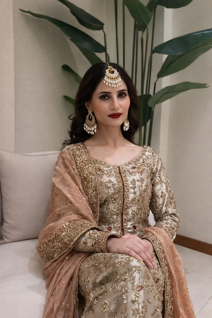 Haris Shakeel Pure Raw Silk Hand Embellished & Embroidered Suit DILRUBA