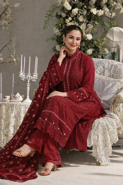 Sobia Nazir Luxury Embroidered 3 Pc Lawn Suit Royalty Wedding
