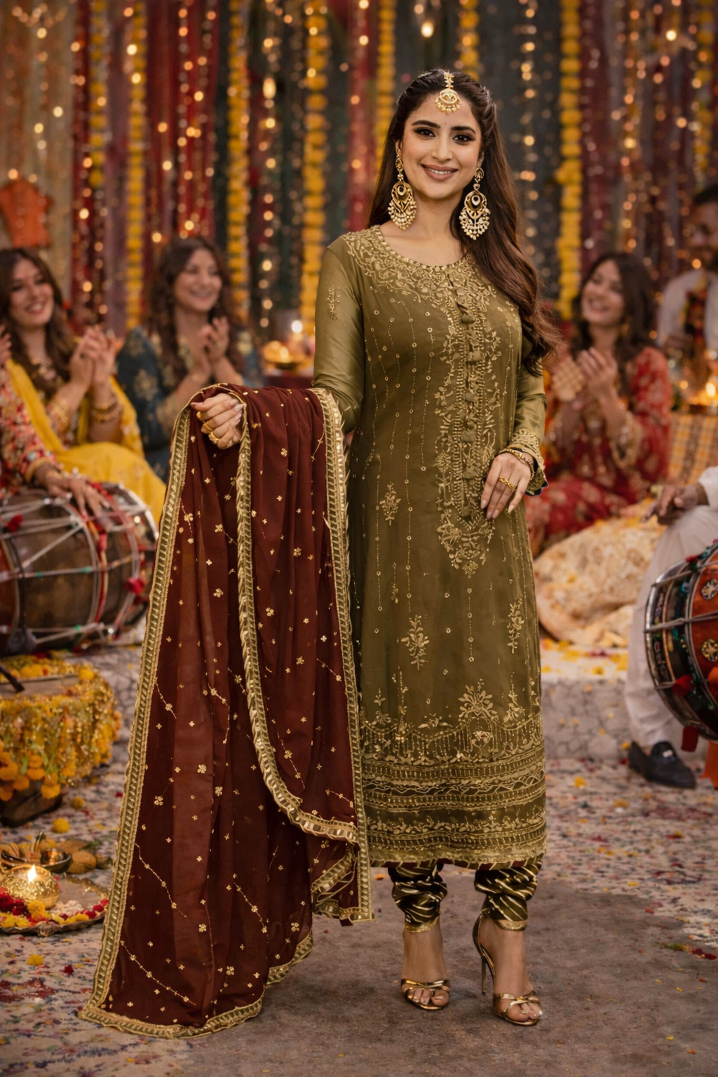 Asim Jofa Luxury Chiffon Embroidered Unstitched Suit
