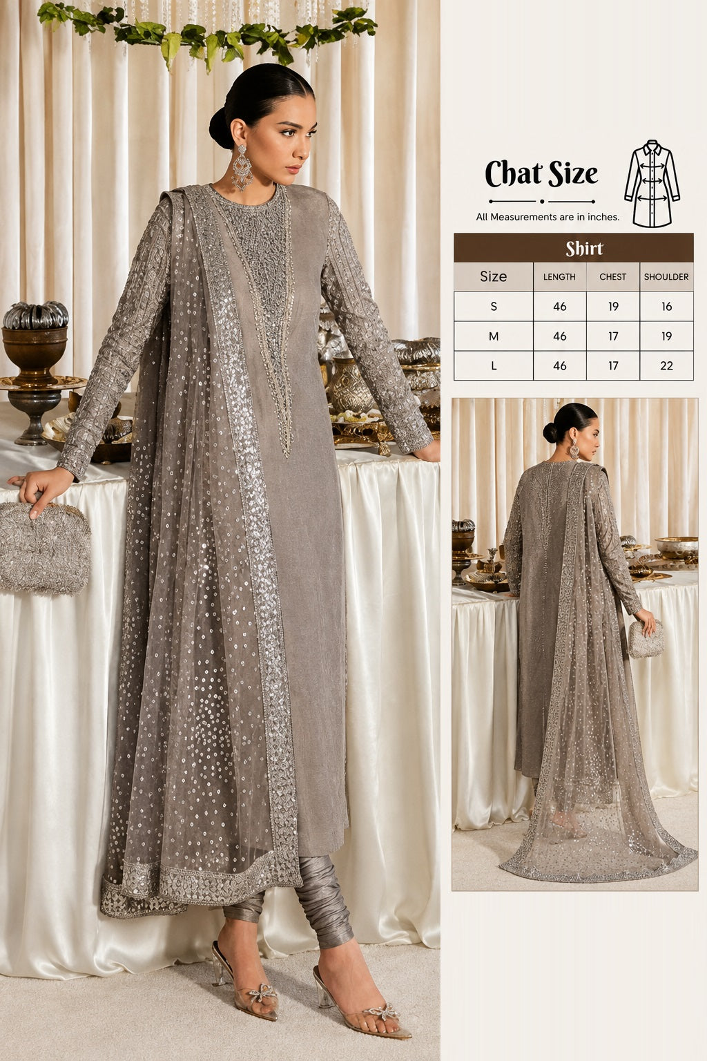 Hussain Rehar Luxury Embroidered Raw Silk Unstitched / Stitched LUCENT
