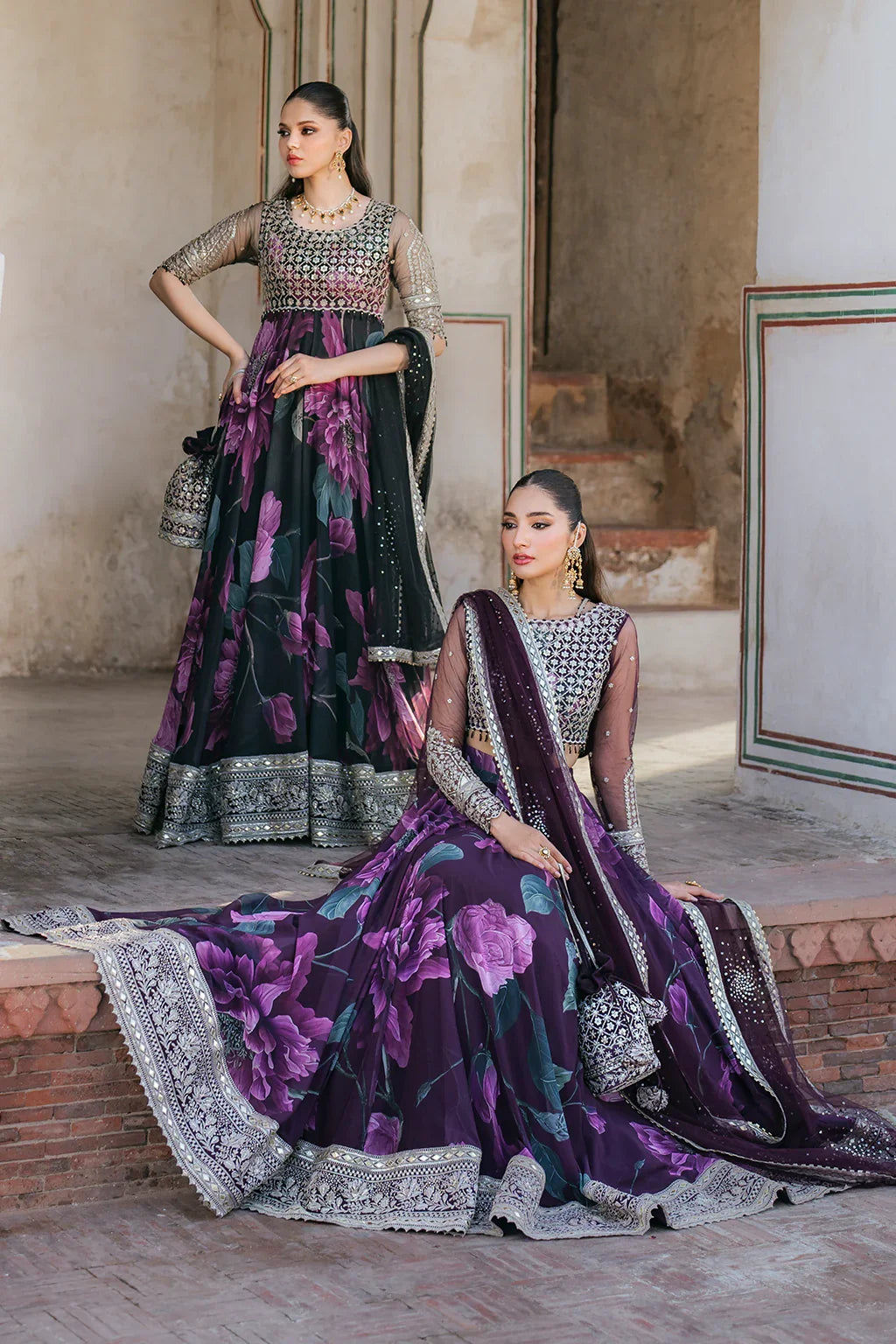 Iznik Luxury Chiffon Embroidered Collection Unstitched