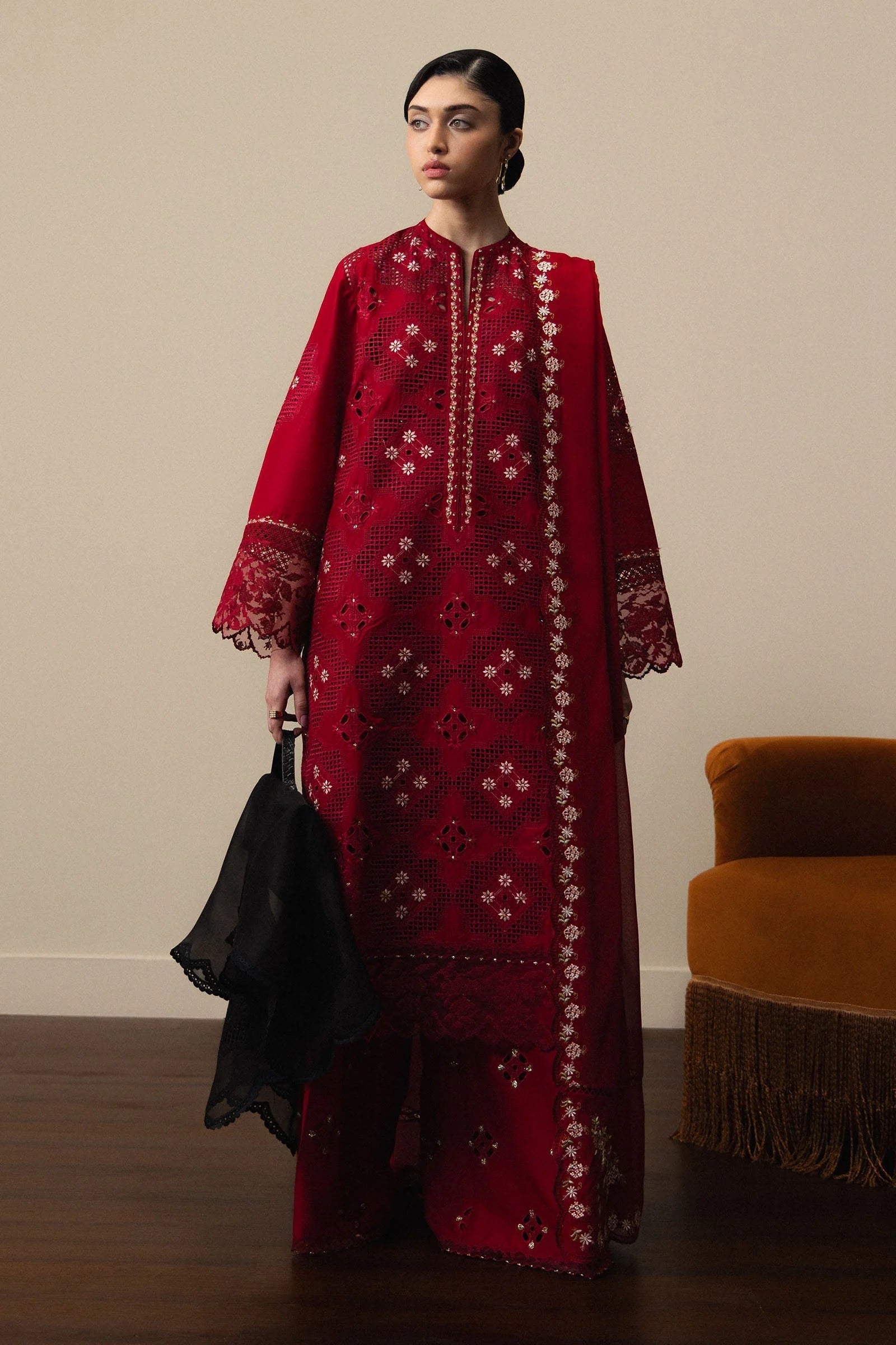 Zara Shahjahan - Lawn Embroidered 3 Piece Unstitched - AKARI