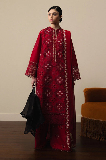 Zara Shahjahan - Lawn Embroidered 3 Piece Unstitched - AKARI