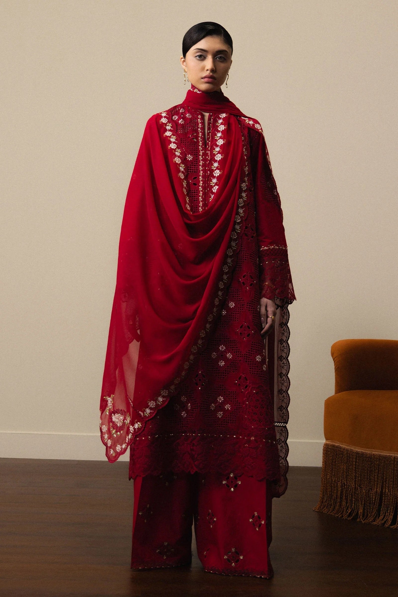 Zara Shahjahan - Lawn Embroidered 3 Piece Unstitched - AKARI