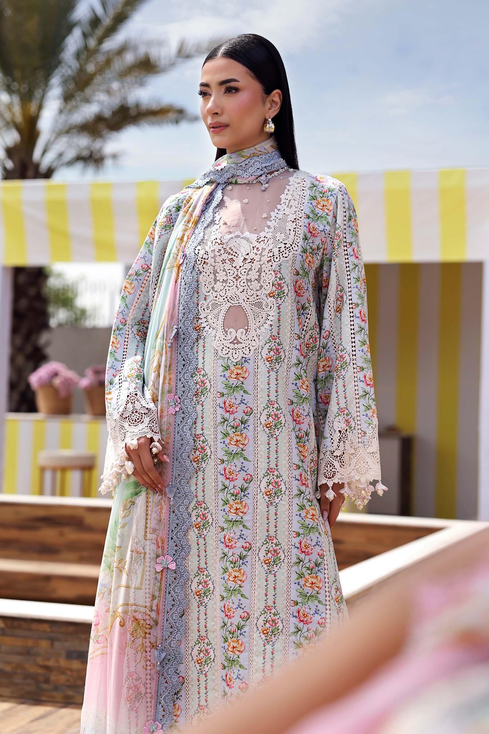 Maria B Luxury Embroidered Lawn 3Pc Unstitched Suit