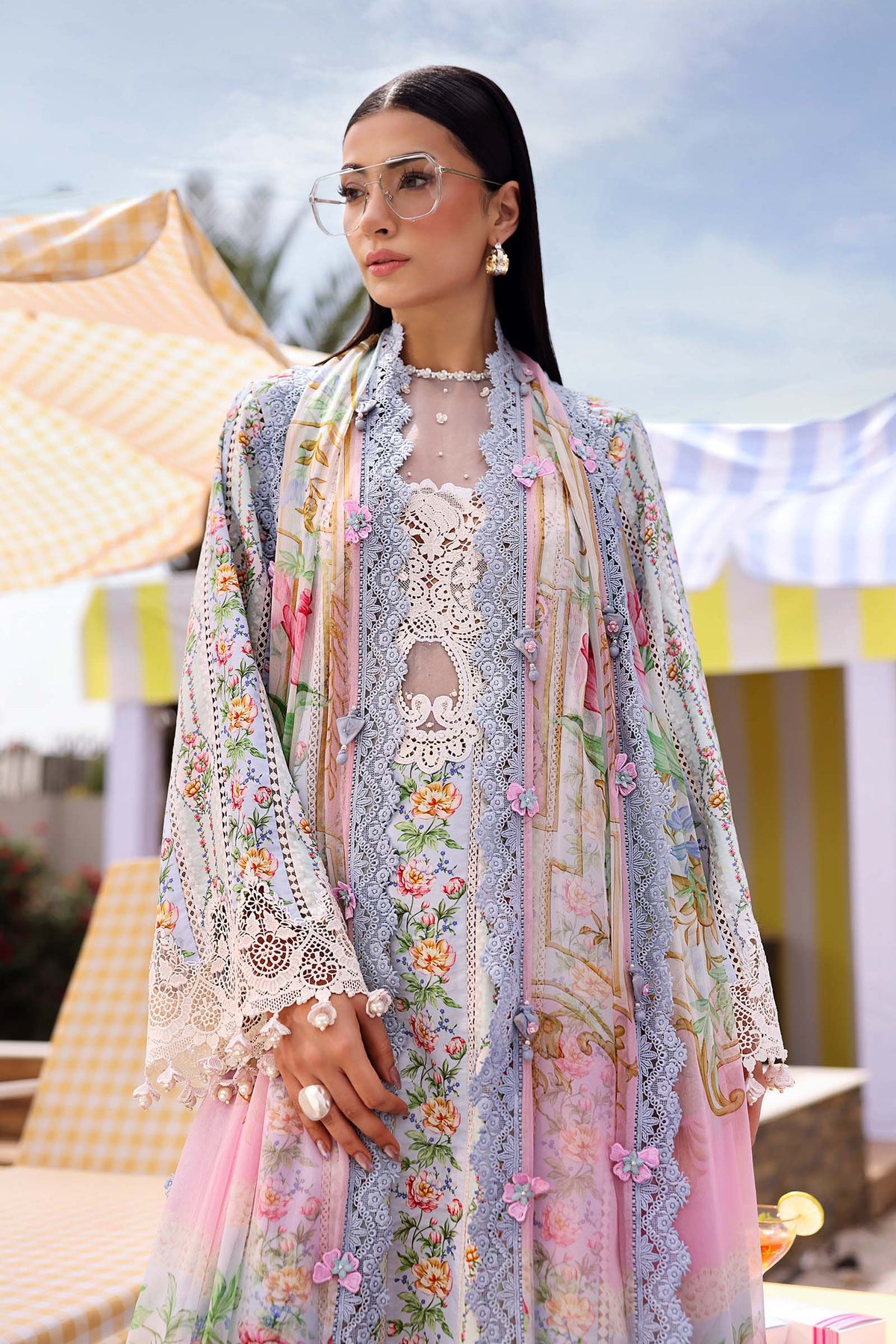 Maria B Luxury Embroidered Lawn 3Pc Unstitched Suit