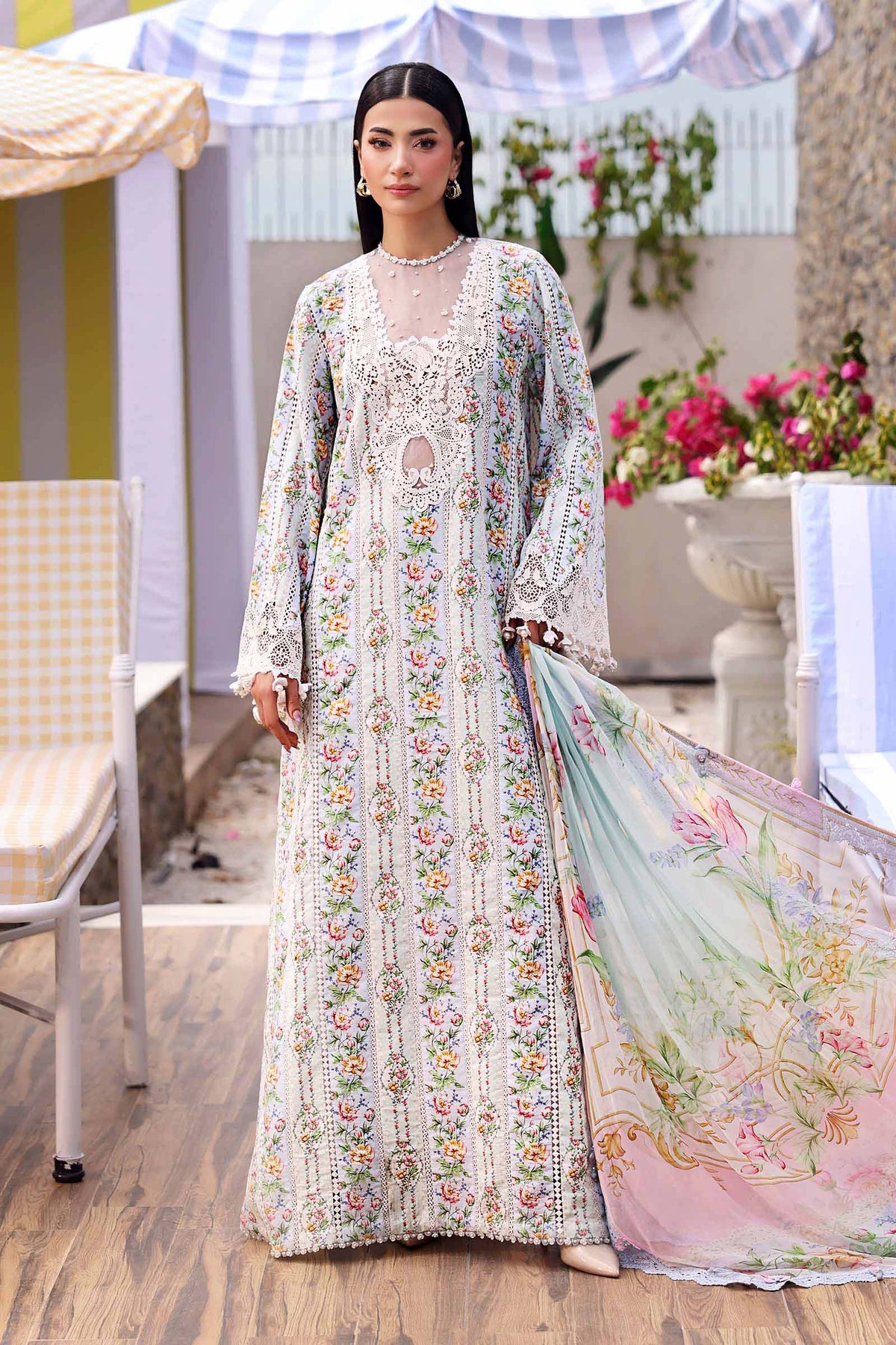 Maria B Luxury Embroidered Lawn 3Pc Unstitched Suit
