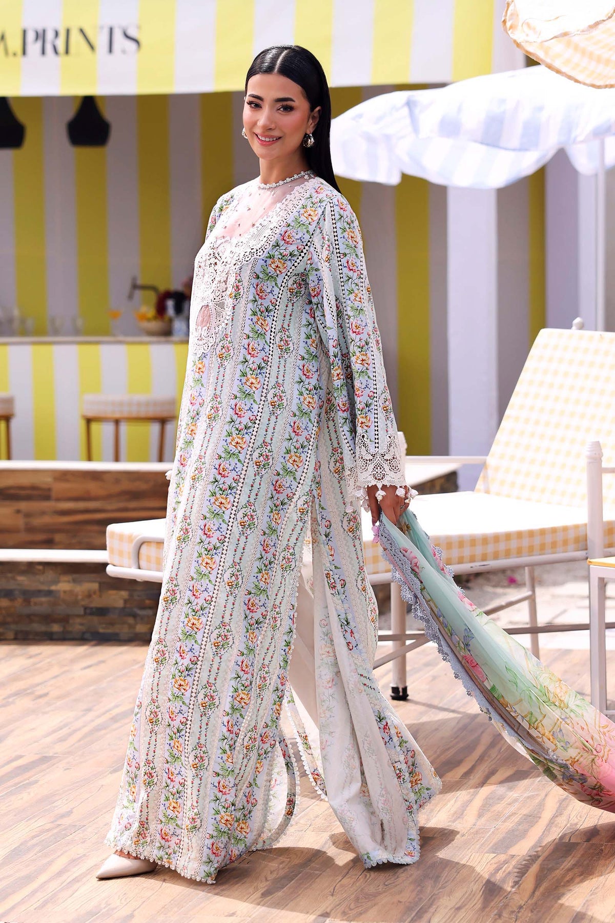 Maria B Luxury Embroidered Lawn 3Pc Unstitched Suit