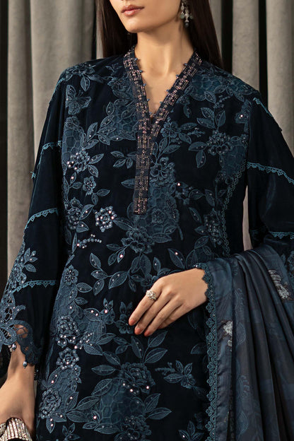 Maria B Luxury Embroidered Velvet 3Pc Unstitched Suit