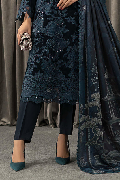 Maria B Luxury Embroidered Velvet 3Pc Unstitched Suit
