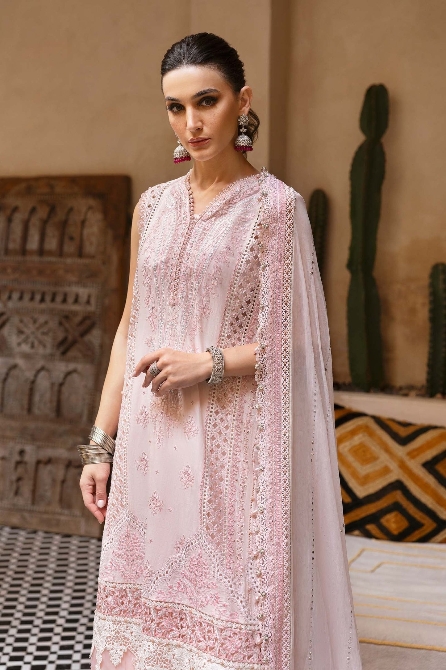 Maria.B - Luxury Lawn Embroidered 3 Piece Unstitched - D