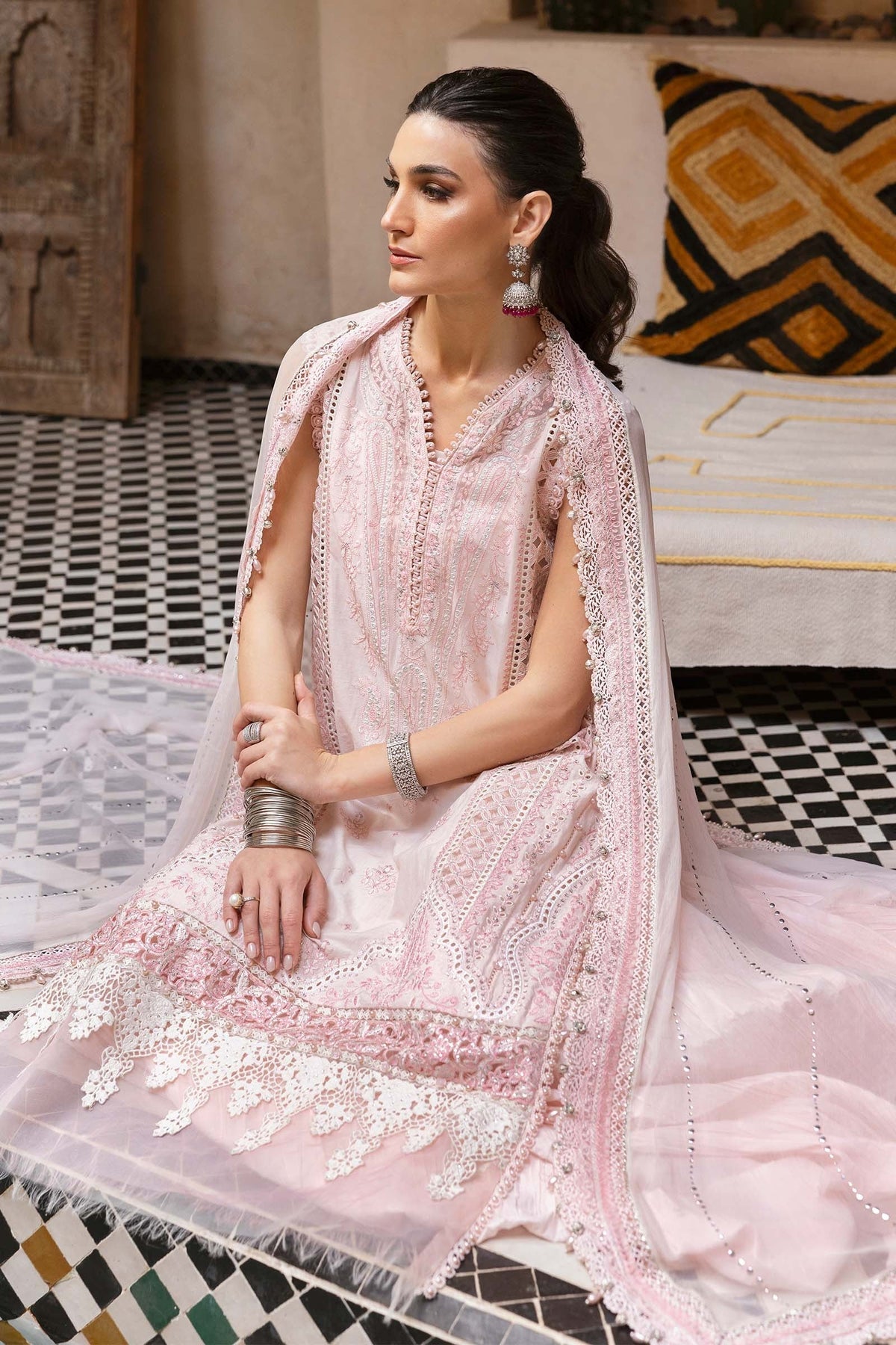 Maria.B - Luxury Lawn Embroidered 3 Piece Unstitched - D