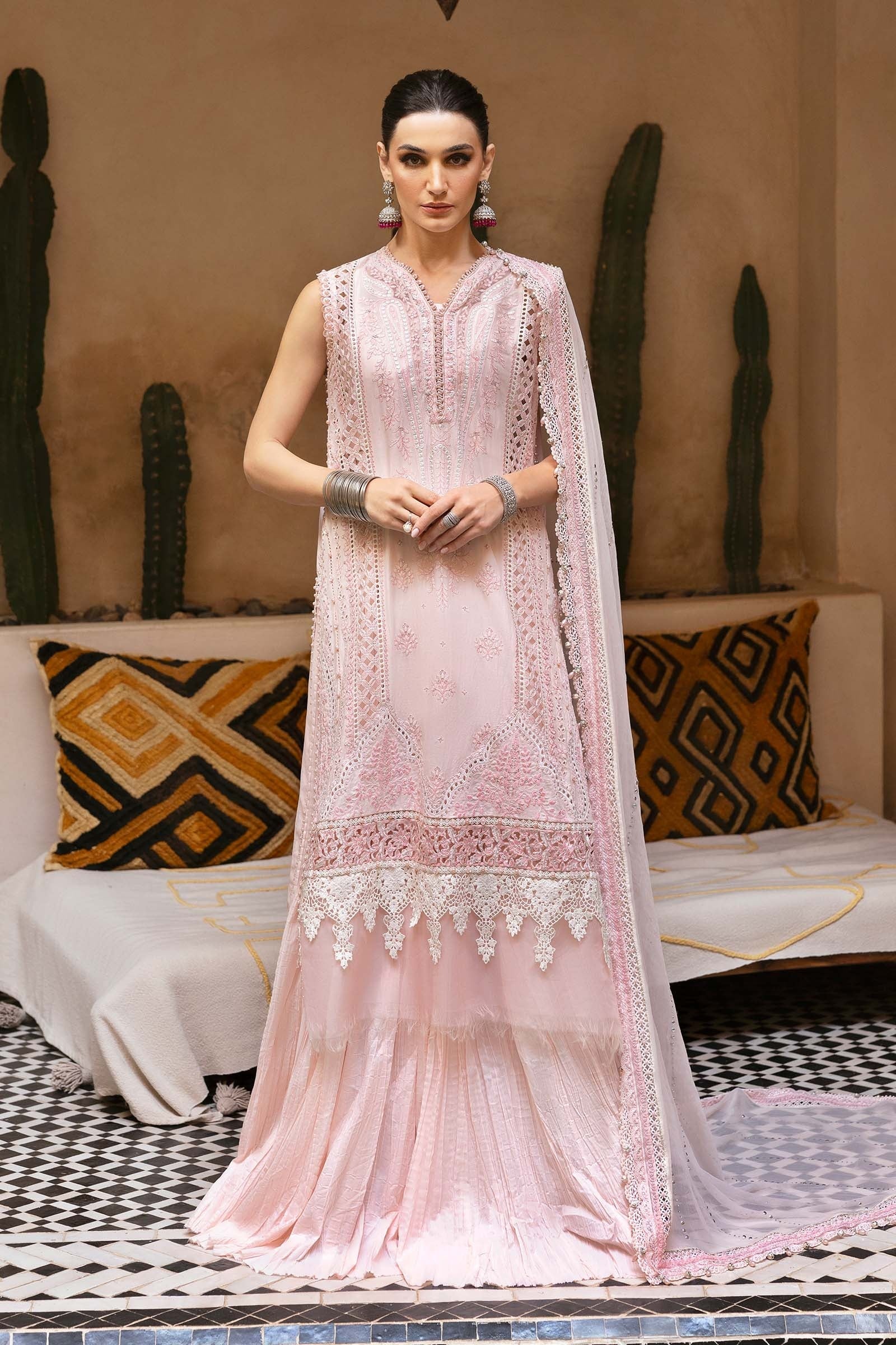 Maria.B - Luxury Lawn Embroidered 3 Piece Unstitched - D