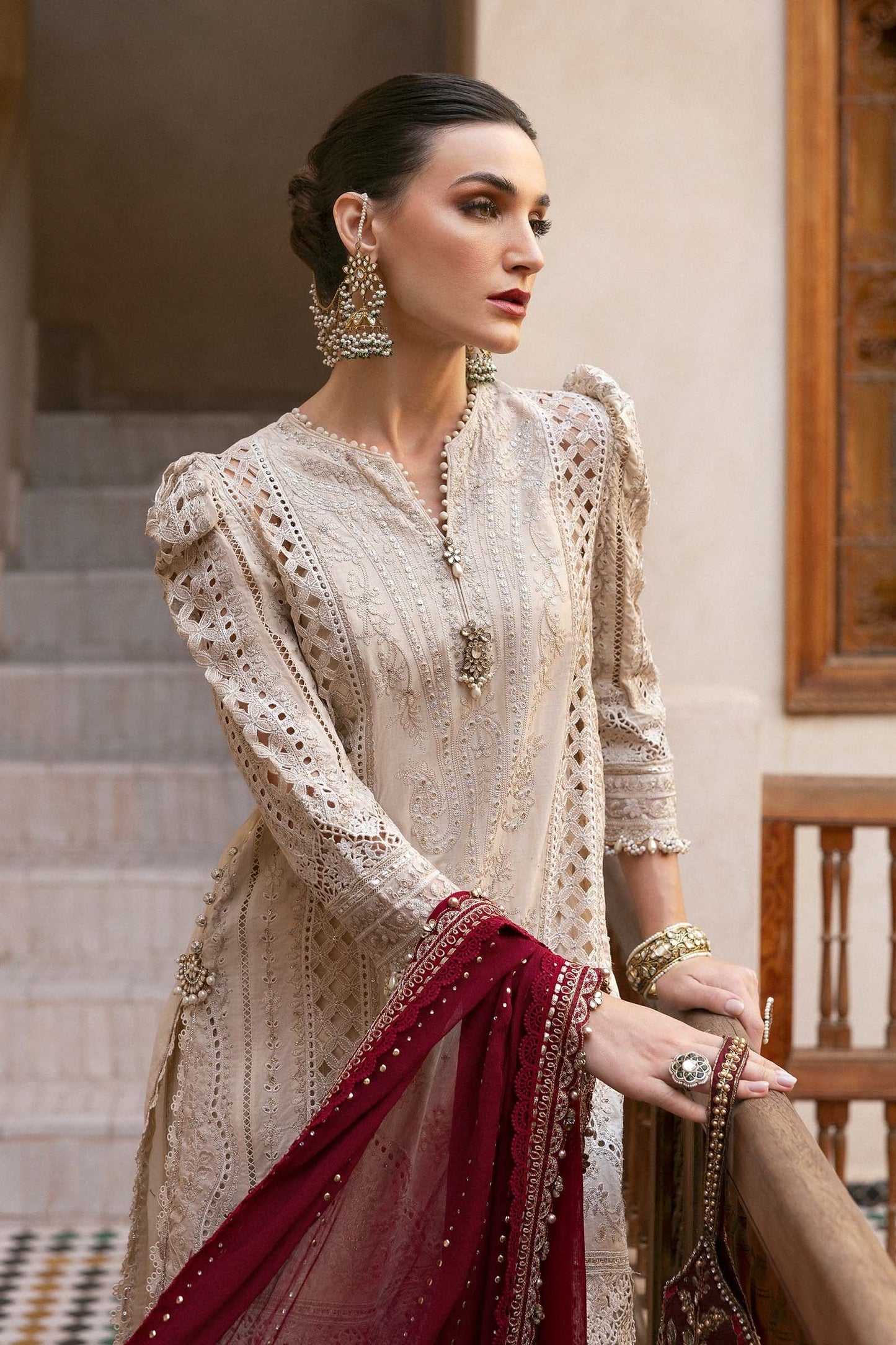 Maria.B - Luxury Lawn Embroidered 3 Piece Unstitched - D