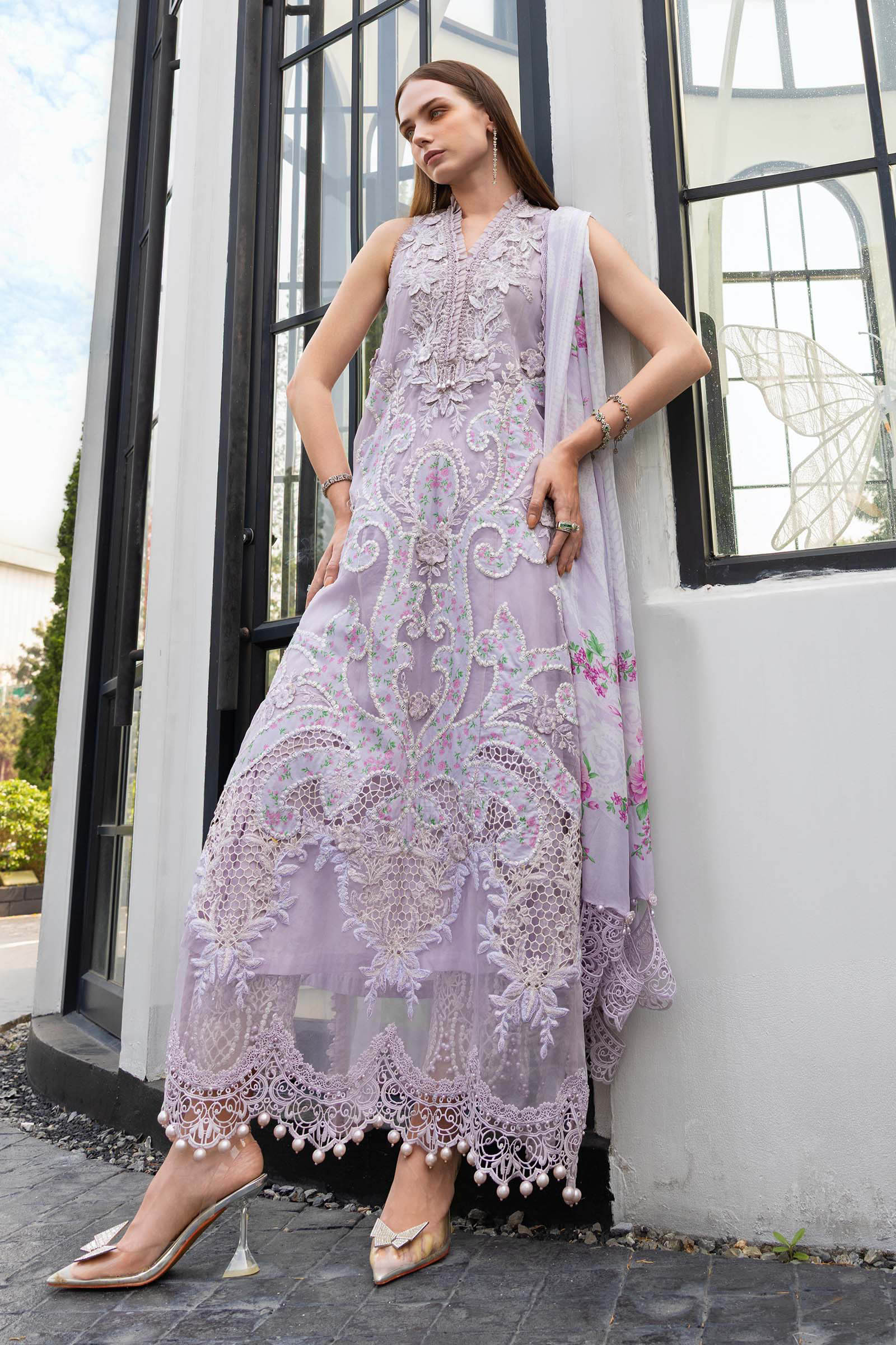 Maria B Luxury Embroidered Lawn 3Pc Unstitched Suit