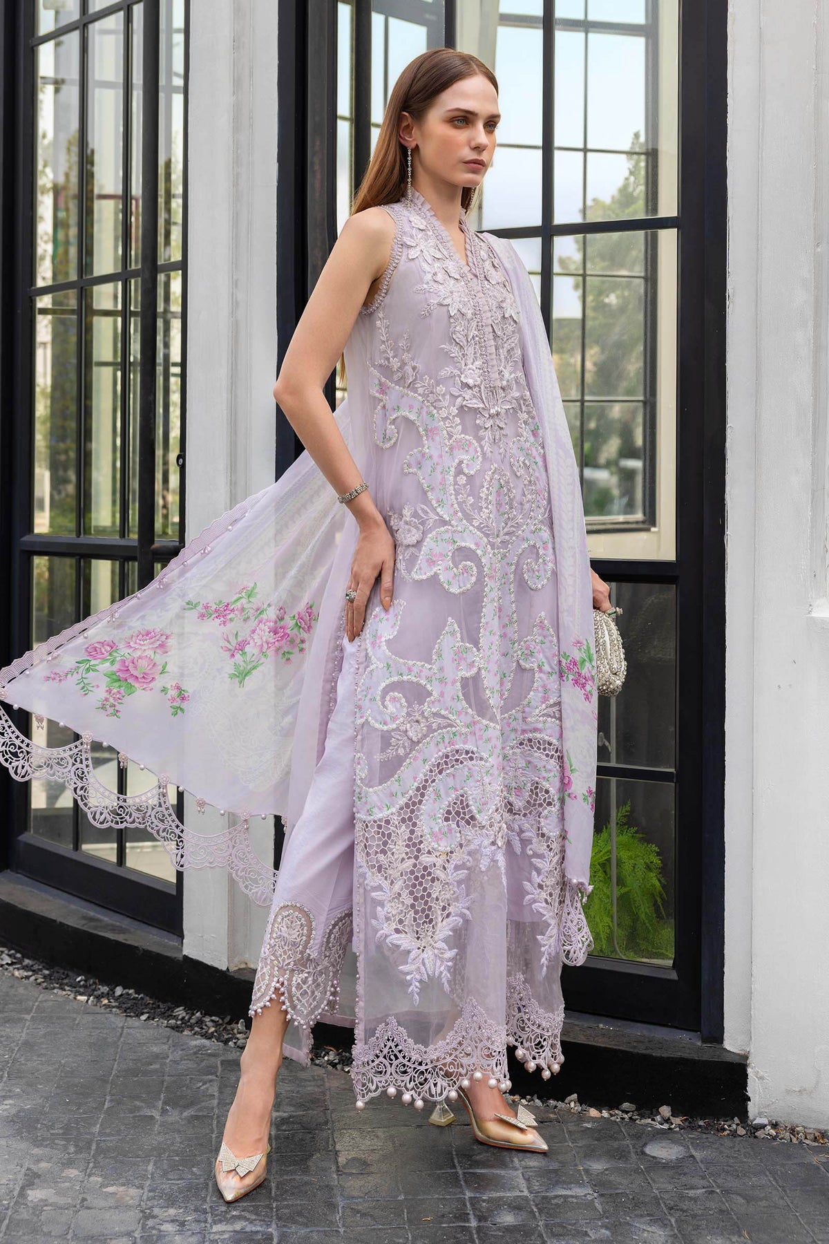 Maria B Luxury Embroidered Lawn 3Pc Unstitched Suit