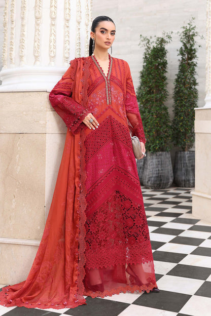 Maria B Luxury Embroidered Lawn 3Pc Unstitched / Stitched Suit