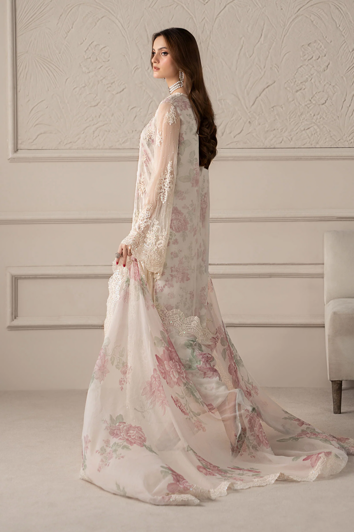 Maria.B Luxury Chiffon Embroidered 3 Pc Unstitched Collection