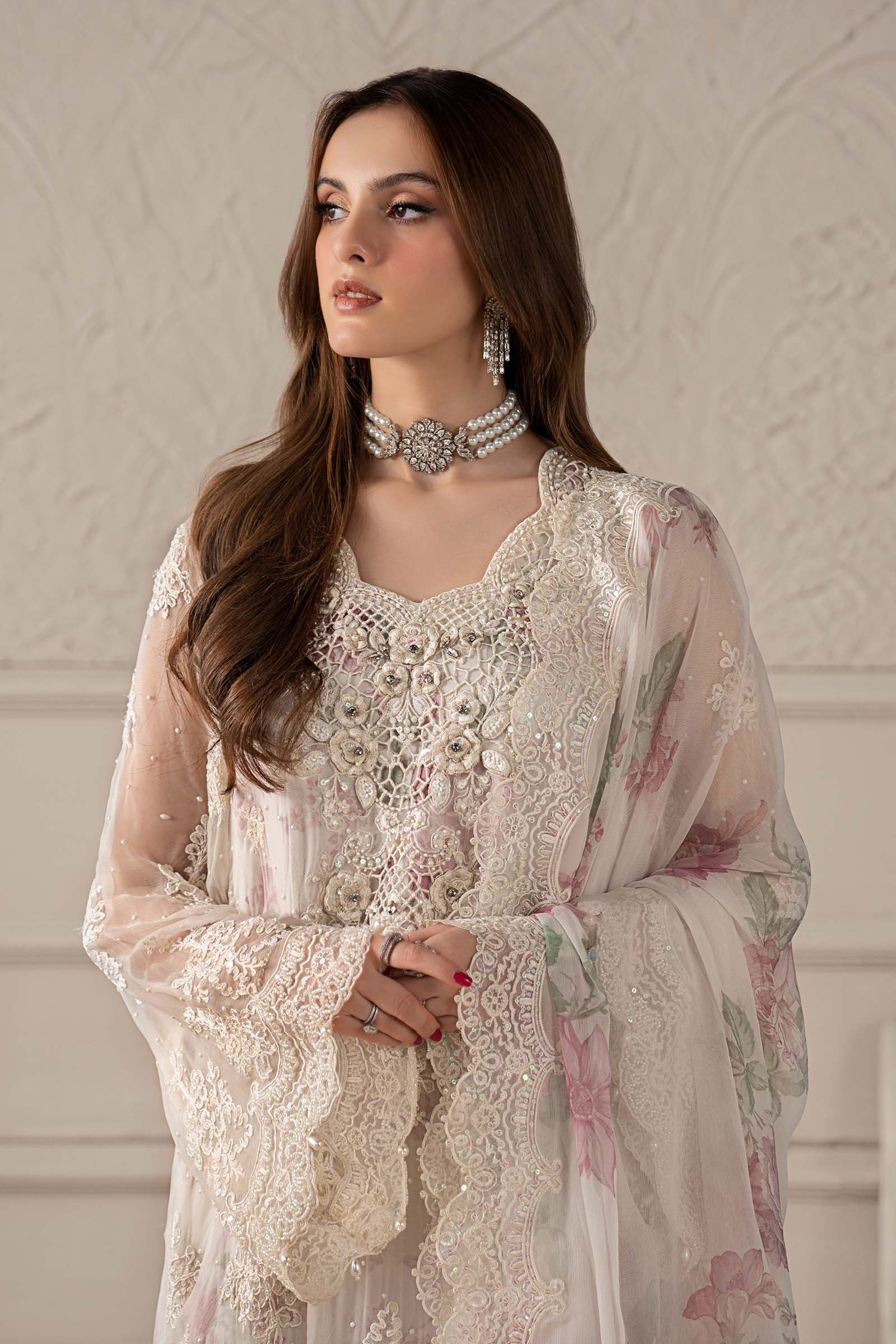 Maria.B Luxury Chiffon Embroidered 3 Pc Unstitched Collection