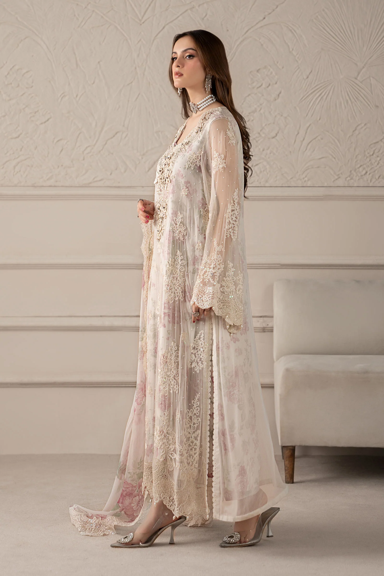 Maria.B Luxury Chiffon Embroidered 3 Pc Unstitched Collection