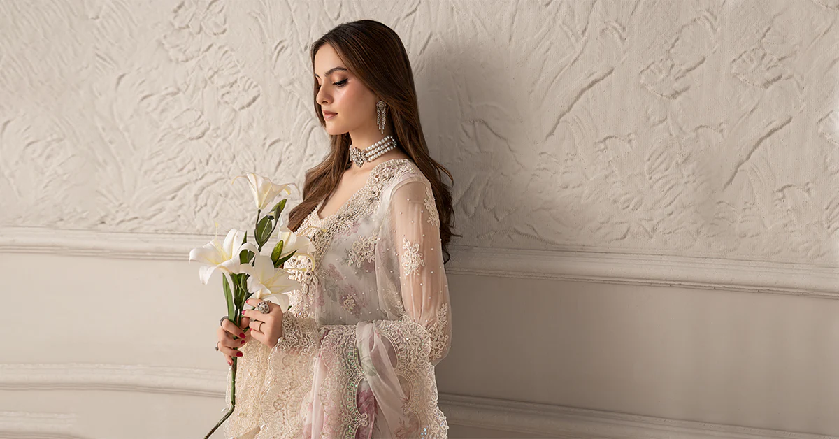 Maria.B Luxury Chiffon Embroidered 3 Pc Unstitched Collection