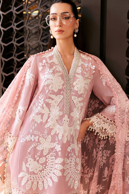 Maria.B Luxury Lawn Unstitched Embroidered 3Pc Suit D