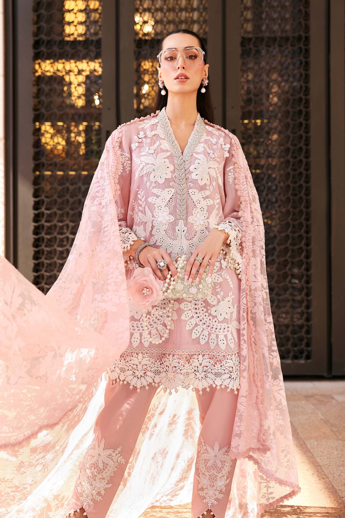 Maria.B Luxury Lawn Unstitched Embroidered 3Pc Suit D