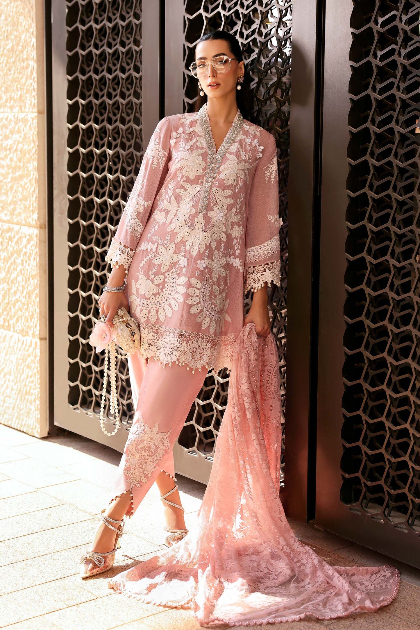 Maria.B Luxury Lawn Unstitched Embroidered 3Pc Suit D
