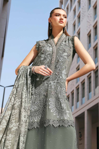 Maria.B - Luxury Lawn Embroidered 3 Piece Unstitched - D