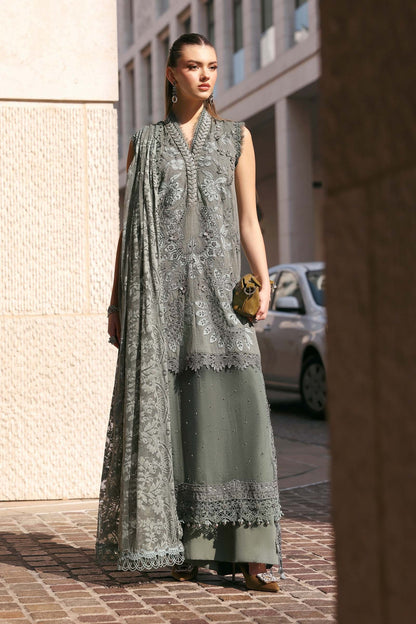 Maria.B - Luxury Lawn Embroidered 3 Piece Unstitched - D