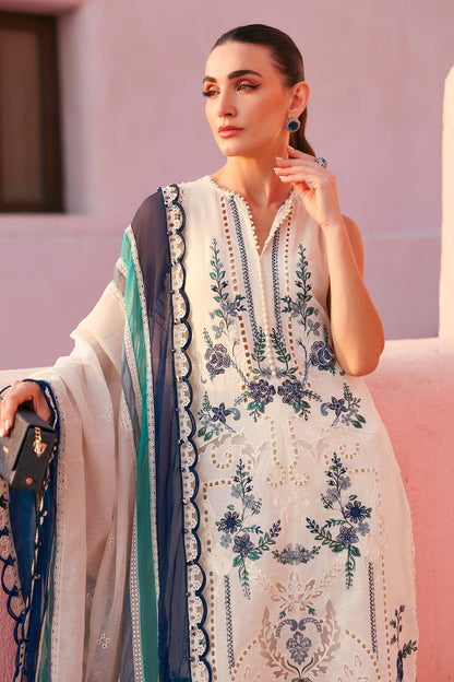 Maria.B Luxury Lawn Unstitched Embroidered 3Pc Suit D