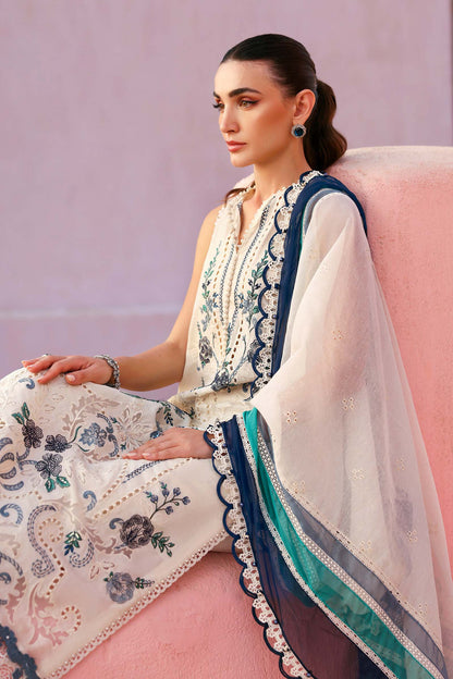 Maria.B Luxury Lawn Unstitched Embroidered 3Pc Suit D