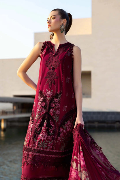Maria.B - Luxury Lawn Embroidered 3 Piece Unstitched - D