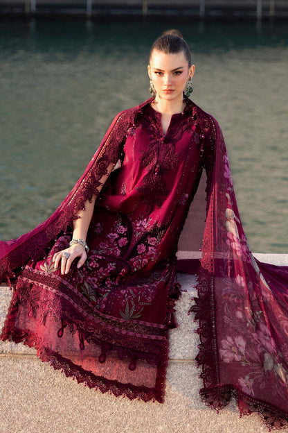 Maria.B - Luxury Lawn Embroidered 3 Piece Unstitched - D