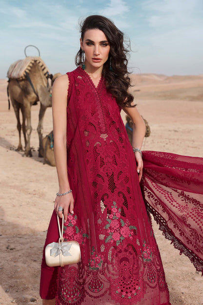 Maria.B 3 Piece Unstitched Embroidered Lawn Suit | D