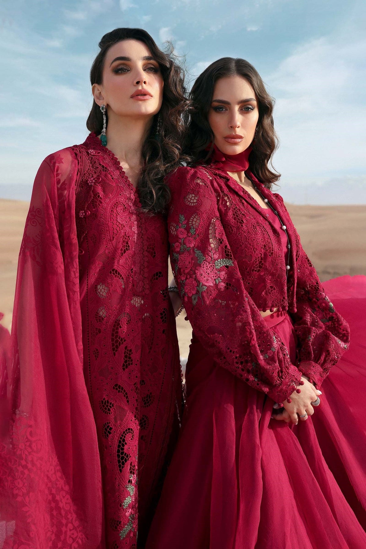 Maria.B 3 Piece Unstitched Embroidered Lawn Suit | D
