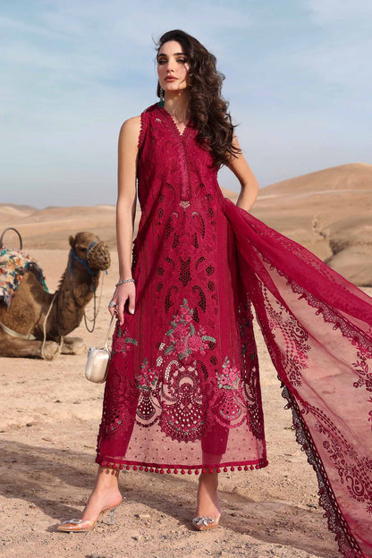 Maria.B 3 Piece Unstitched Embroidered Lawn Suit | D