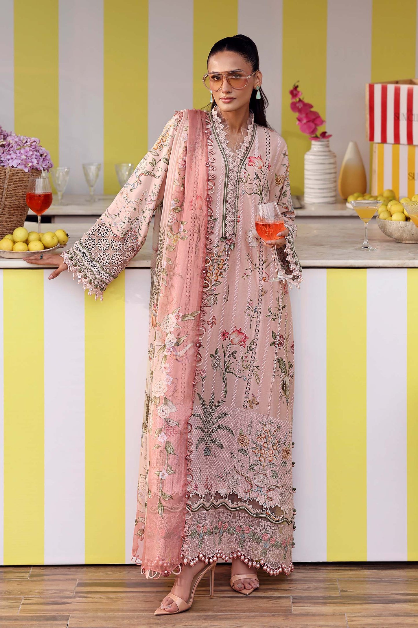 Maria B Luxury Embroidered Lawn 3Pc Unstitched Suit