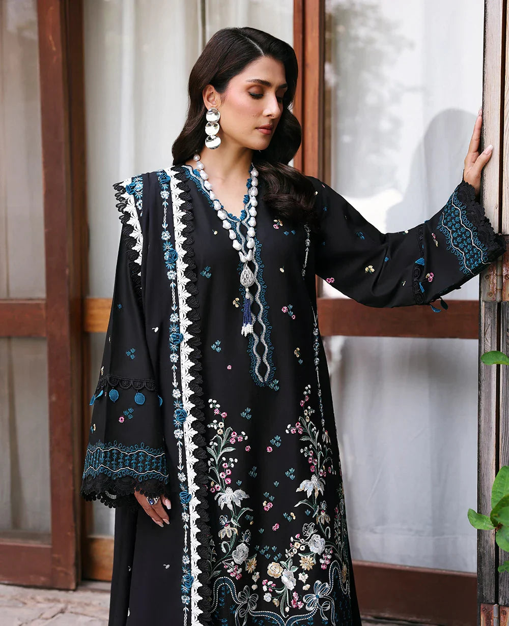 Republic WomensWear Talia Embroidered Lawn Unstitched 3Pc Suit D5 - B ZARAE