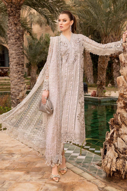 Maria.B Luxury Lawn Embroidered 3 Piece Unstitched D