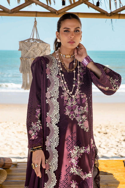 Saira Shakira Luxury Lawn Embroidered 3 Piece Unstitched - DAHLIA - B