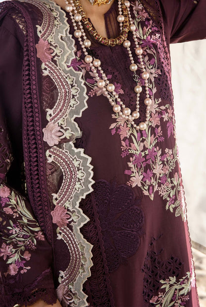 Saira Shakira Luxury Lawn Embroidered 3 Piece Unstitched - DAHLIA - B