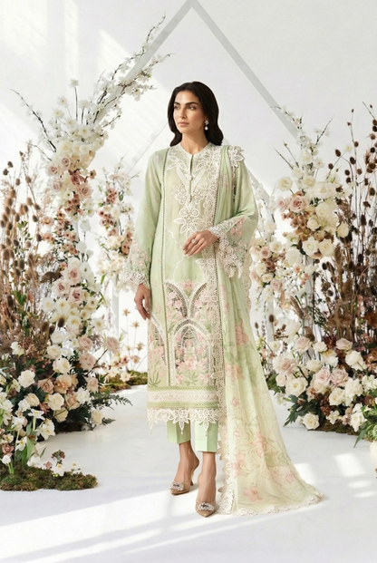 Maria.B Luxury Lawn Embroidered Unstitched Suit