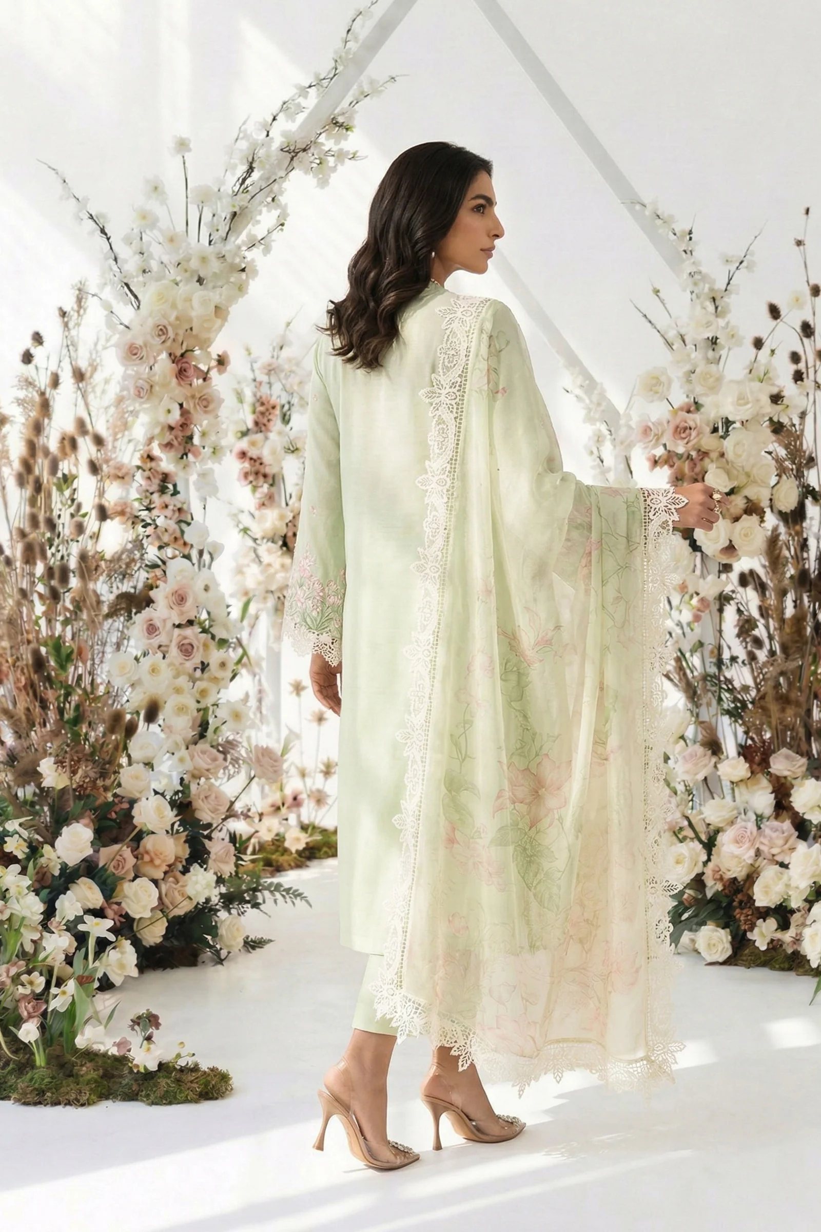 Maria.B Luxury Lawn Embroidered Unstitched Suit