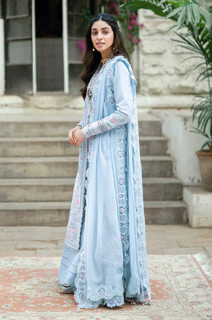 Qalamkar - Zarish - Luxury Lawn Embroidered 3 Piece Unstitched