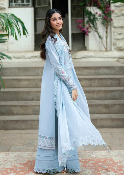 Qalamkar - Zarish - Luxury Lawn Embroidered 3 Piece Unstitched
