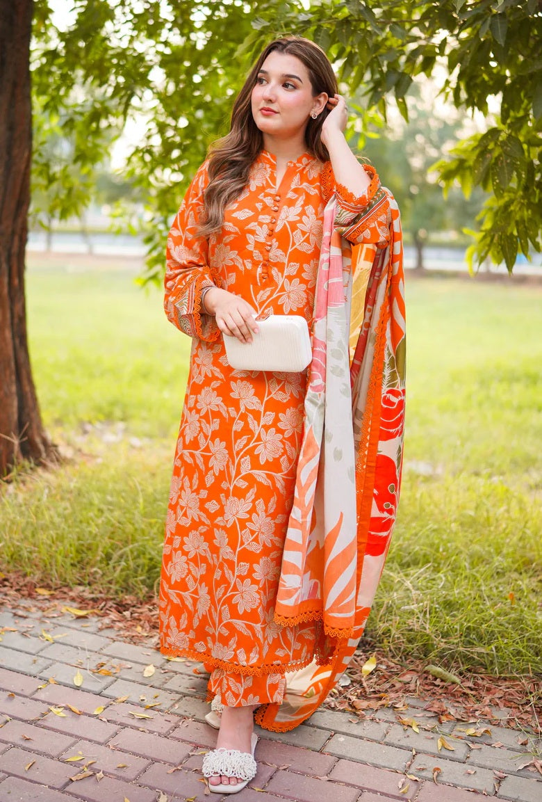Aneelas - Lawn Embroidered 3 Piece Unstitched
